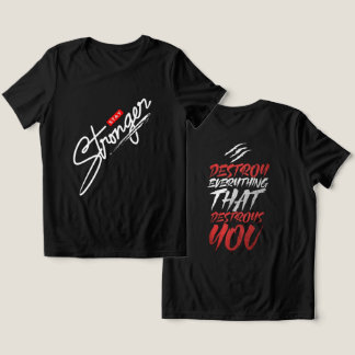 vara starkt inspirerande, svart, motiverat citat t shirt