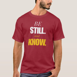 Vara Still Och Känna - Andlig Tanke T-Shirt