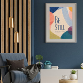 VARA STILL | Psalm 46:10 Kristet Poster