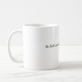 vara stilla och veta kaffemugg