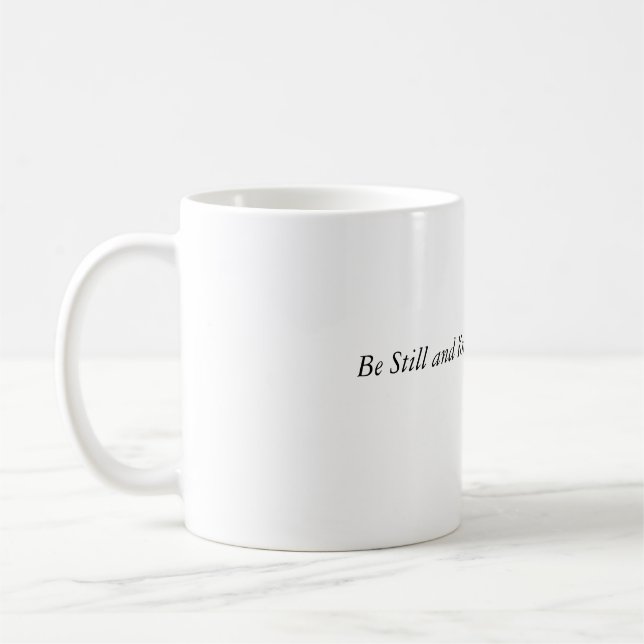 vara stilla och veta kaffemugg (Vänster)