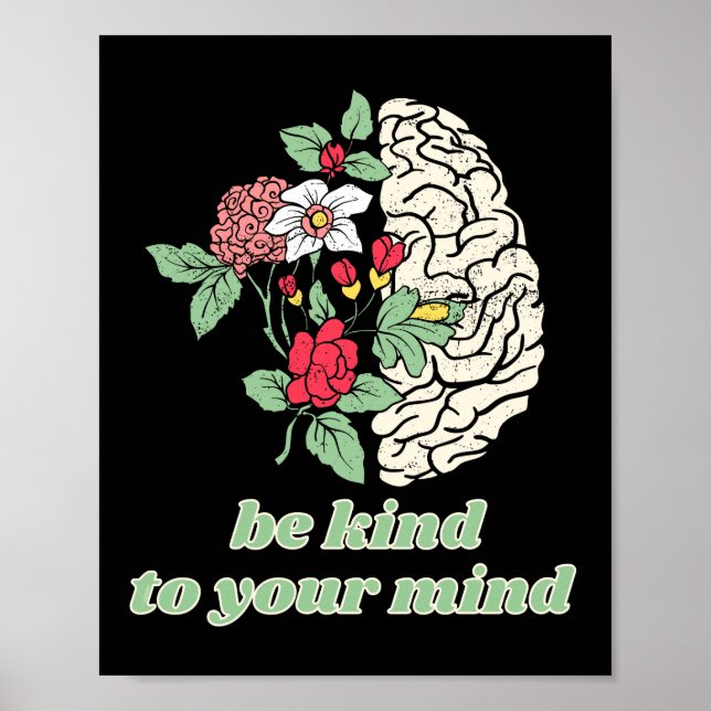 VARA TYDLIGA FÖR DIN Psykiska hälsomedvetenhet Poster (Framsidan)