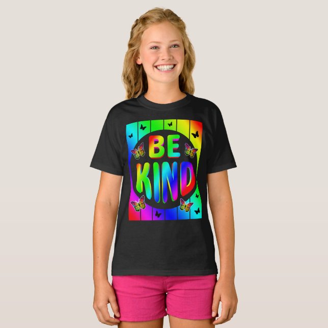 VARA TYP AV FÄRGSKÄRMAR FÖR RAINBOW-SMÖR T SHIRT (Hel framsida)