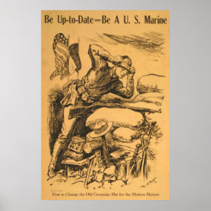 Vara uppdaterad - vara en amerikansk marin poster