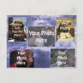 Våra vackra familjefoton vykort