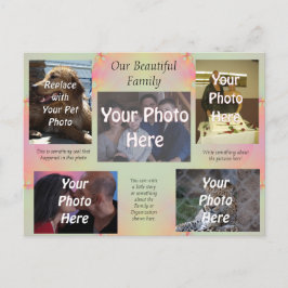 Våra vackra familjefoton vykort