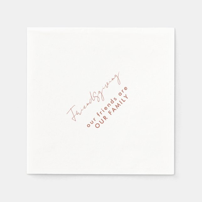 Våra vänner är familjens vänner pappersservett (Framsidan)
