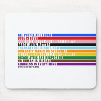 Våra värden är musmatta