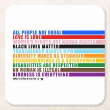 Våra värden är Underlägg