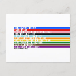 Våra värden är vykort