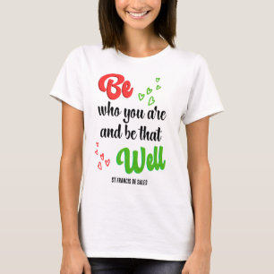 VARA VEM DU ÄR Hjärtat inspirationsoffert T Shirt