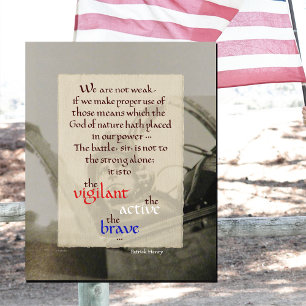 VARA VIGILANT PATRICK HENRY QUOT MED PILOT POSTER