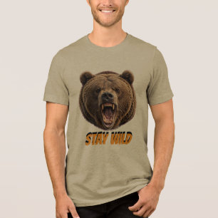 VARA VILD Björn rytande - Vild O T Shirt
