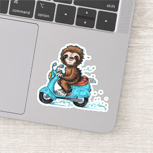 Varad nedstämd Scootin Sloth Klistermärken