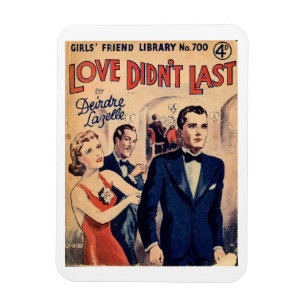 "Varade kärlek inte" vintagekylmagneten Magnet