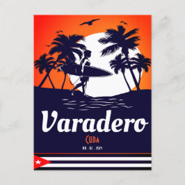 Varadero Cuba Vintage Souvenirs Handflatan Träd Vykort