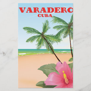 Varadero Cuban strandaffisch Brevpapper