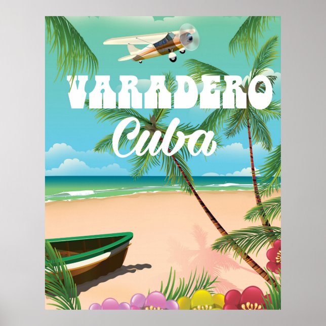 Varadero kubansk semesterplanscher poster (Framsidan)