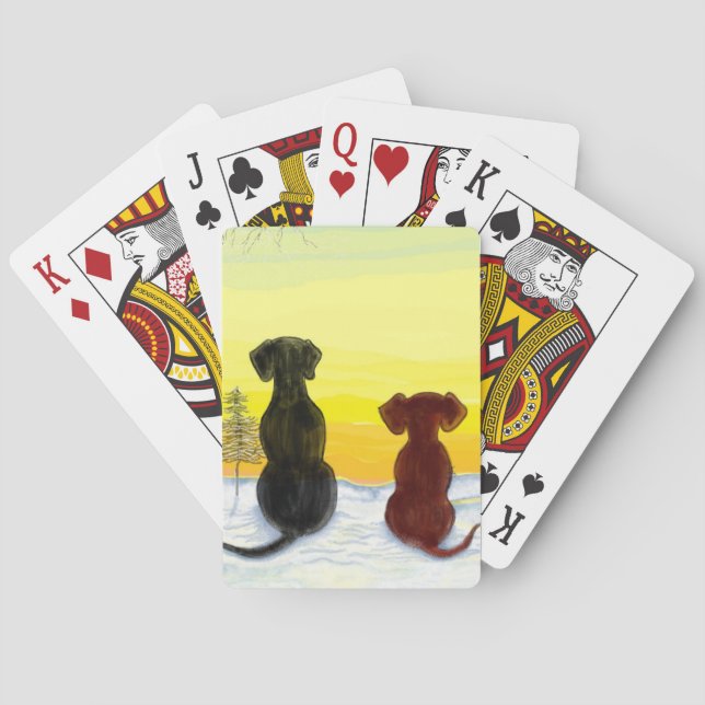vårador vinter casinokort (Baksidan)