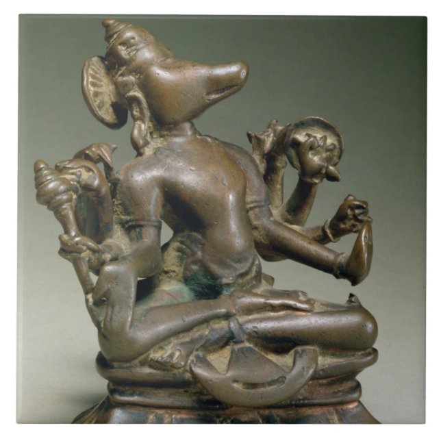 Varaha Gurjara Pratihara, Tamil Nadu (brons), Kakelplatta (Framsidan)