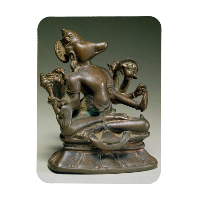 Varaha, Gurjara Pratihara, Tamil Nadu (bronze) Magnet (Vertikal)