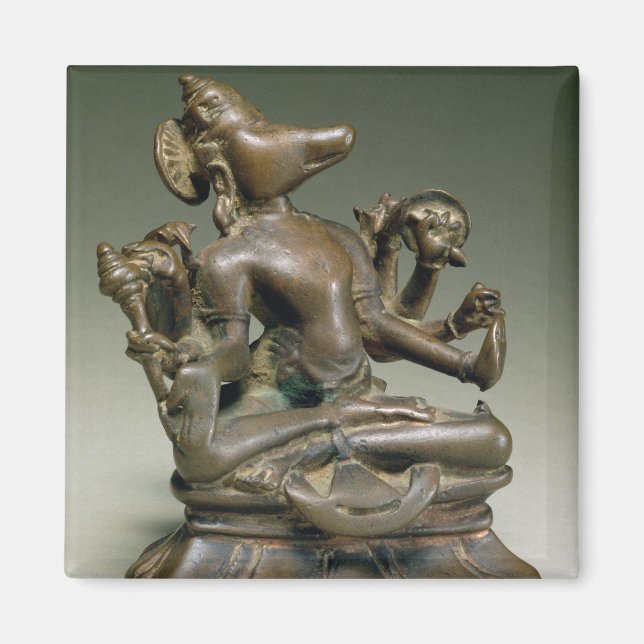 Varaha, Gurjara Pratihara, Tamil Nadu (bronze) Magnet (Framsidan)