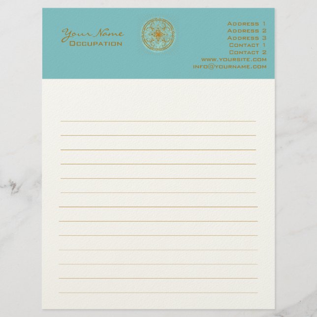 Varanasi - Letterhead, Stationary Brevhuvud (Framsida)
