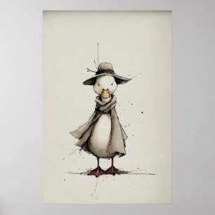 Vårand Art av Anka, Minimalistisk Utskrift Poster