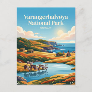 Varangerhalvøya nationalpark Norge Vykort