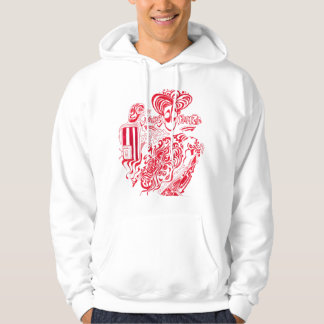 Varar besvärad den romerska hoodien (röd Ruckus) Hoodie