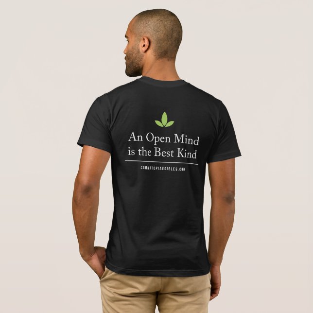 Varar besvärad öppna manar kopplade av Cannatopia Tee Shirt (Hel baksida)