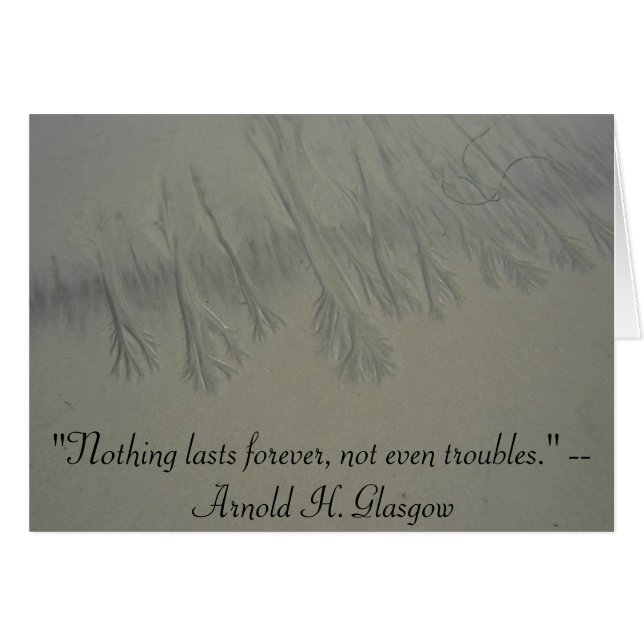 "Varar ingenting för evigt, inte kväll… Hälsningskort (Framsidan Horizontal)
