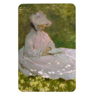 Vårbild, Impressionistisk Porträtt, Claude Monet Magnet