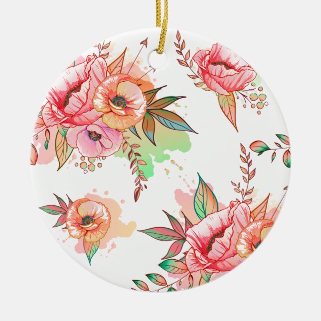 vårblomma julgransprydnad keramik (Framsidan)