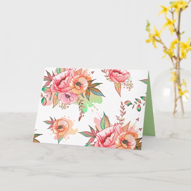 vårblomma kort (Gul blomma)
