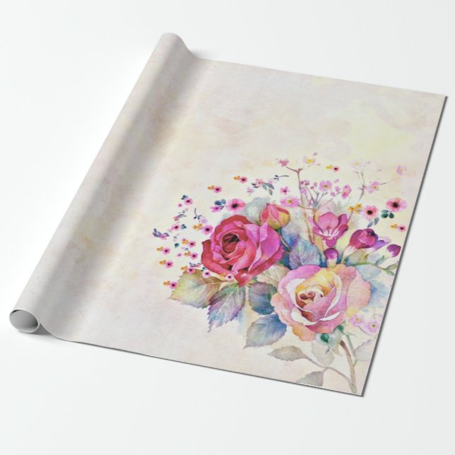 Vårblomma  presentpapper (Utrullad)