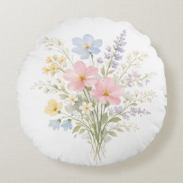 Vårblommande kudde Mjuk blomsterdekoration
