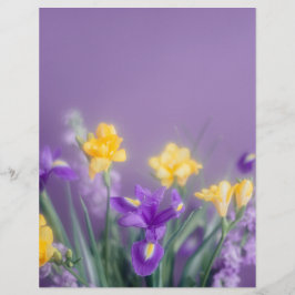 Vårblommande scrapbookpapper