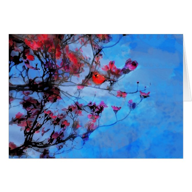 Vårblommar, kort (Framsidan Horizontal)