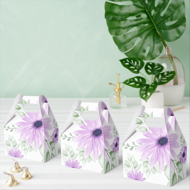 Vårblommig botanisk mönster färgrik presentaskar (Multipel)