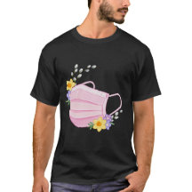 Vårblommig medicinsk maskillustration