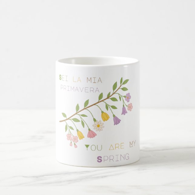 Vårblommig mugg – Du är min vår (Center)