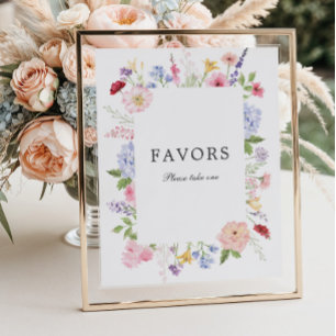 Vårblommig Ram Favourer Poster