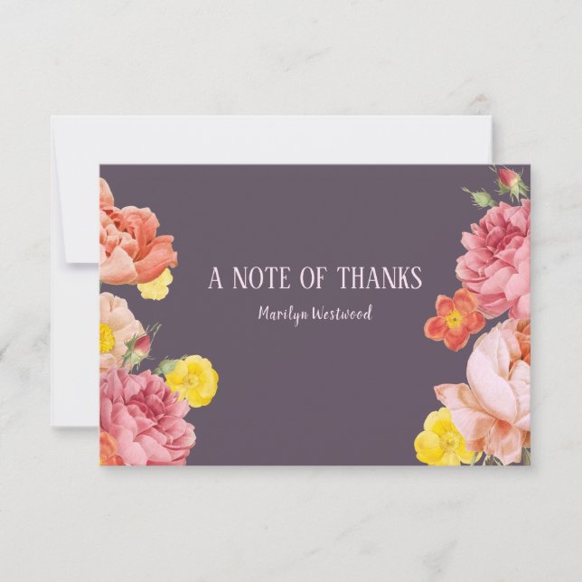 Vårblommig tackfest inbjudningar (Framsida)