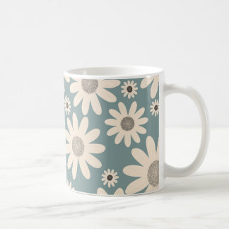vårblommig tryck för en lätt och glad stämning kaffemugg