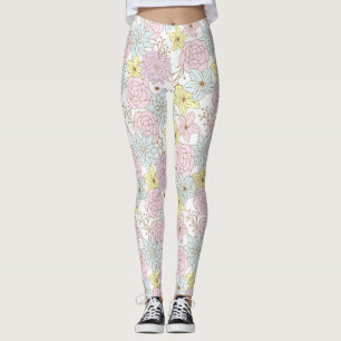 vårblommiga leggings