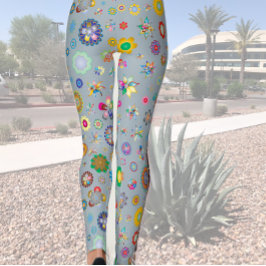 Vårblommiga Leggings