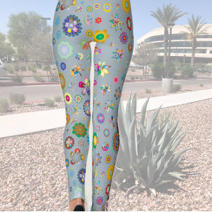Vårblommiga Leggings