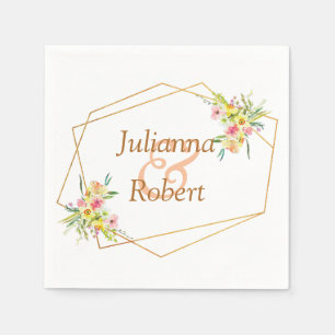 Vårblommiga servetter
