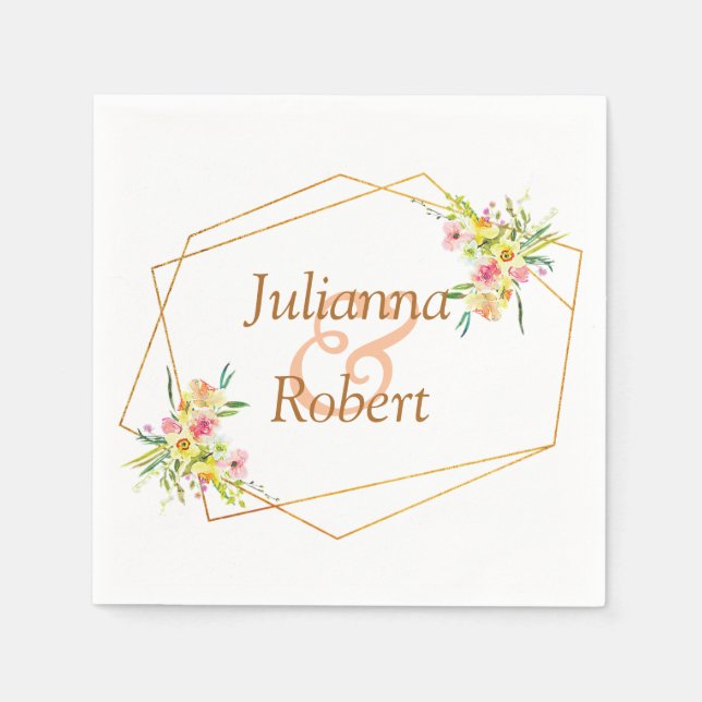 Vårblommiga servetter (Framsidan)